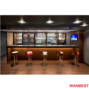 Modern Design Solid Surface Long Narrow Bar Table Restaurant Fast Food Counter