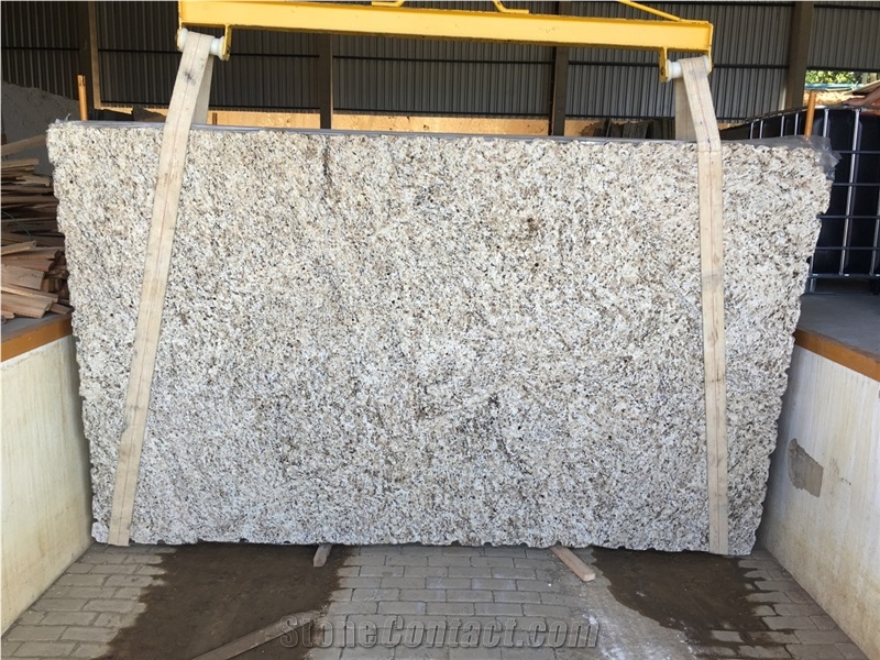 Granite Giallo Verona Slabs & Tiles, Brazil Yellow Granite