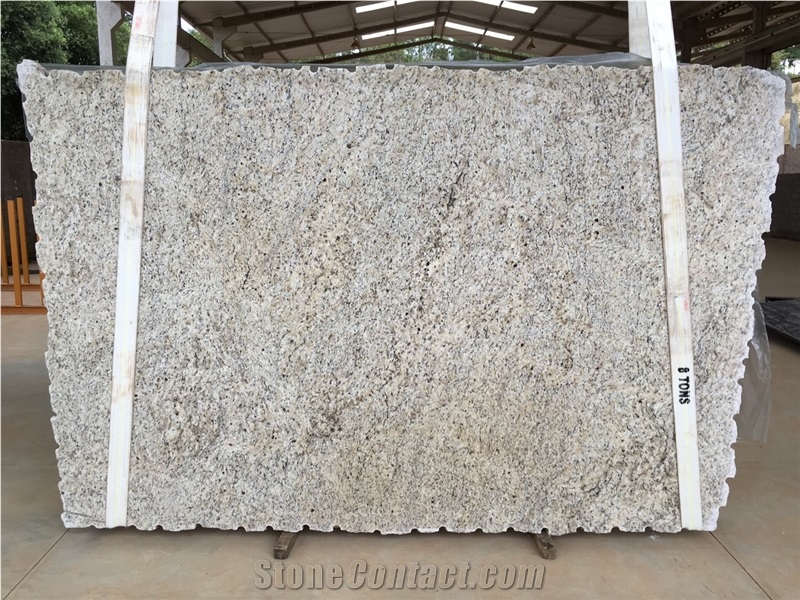 Granite Giallo Verona Slabs & Tiles, Brazil Yellow Granite