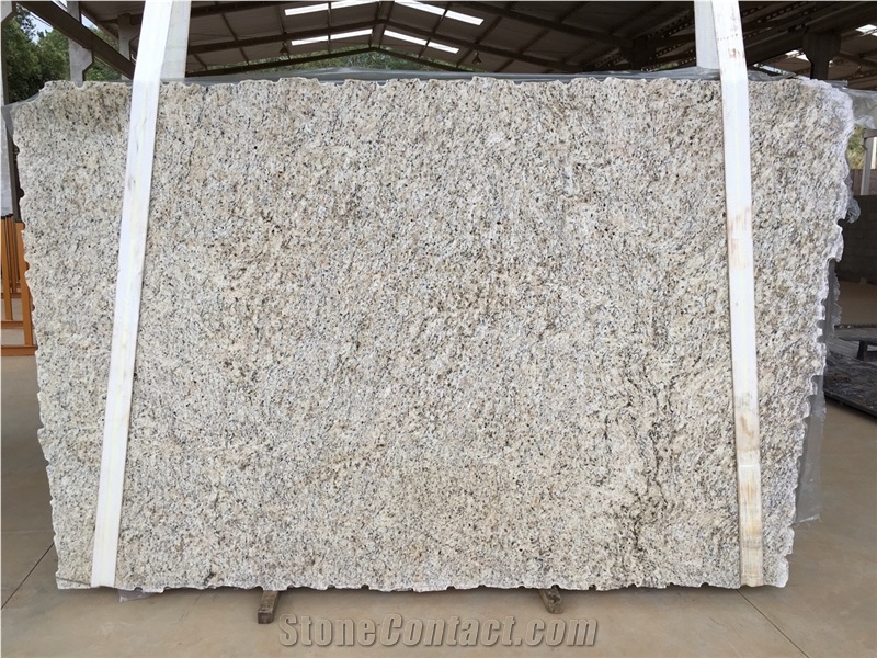 Granite Giallo Verona Slabs & Tiles, Brazil Yellow Granite