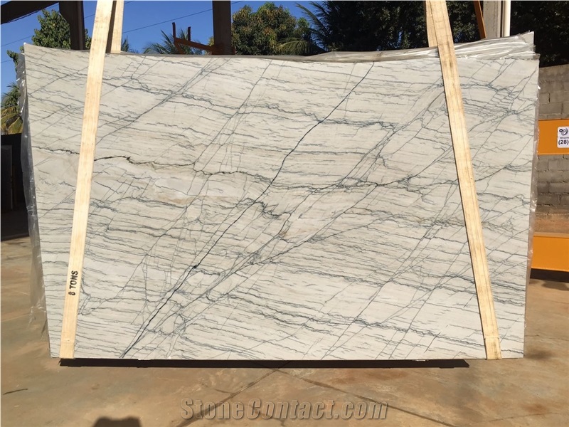 Quartzite Calacatta Giotto Slabs, Giotto Macaubas Quartzite Slabs