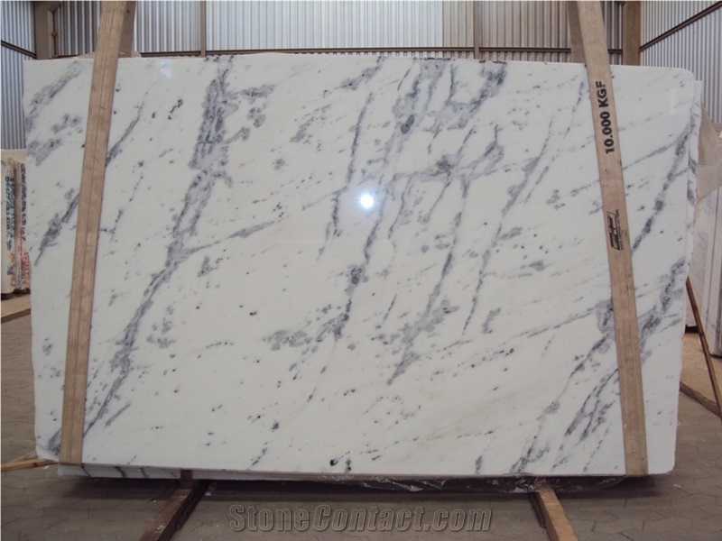 White Carrara Brazil Slabs & Tiles