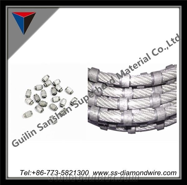 Sanshan Diamond Plastic Wire for Cutting Travertine Tiles Marble or Marble Profiling