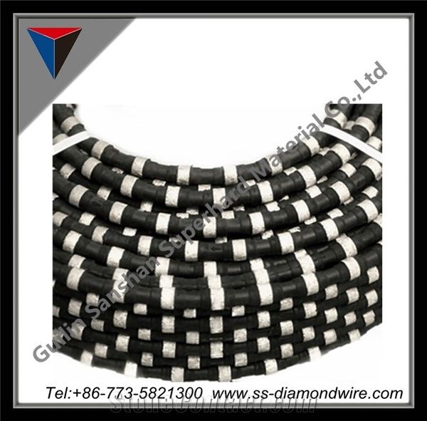 Sanshan Diamond Rubberized Wire Saw for Cutting Marble or Quarrying Marble Cutting Tools Suppliers