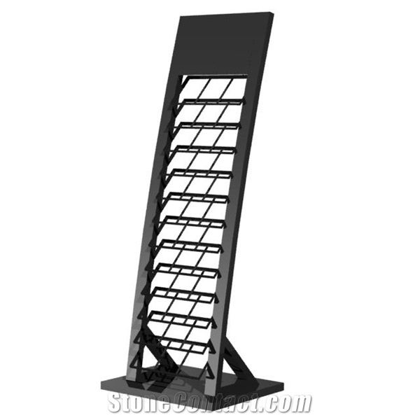 Flooring A-Shaped Metal Didplays for Tile Hardwood Floorings Waterfall Display Stands Wood Racks Vinyl Displays Quartz Marble Granite