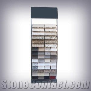 Flooring Metal Displays for Quartz Marble Granite Slab Tile Ceramic Mosaic Board Racks for Stone Sample Stone Tool Display Rack Stands