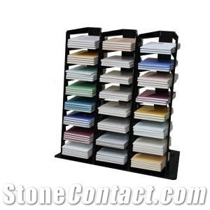 Metal Displays for Marble Granite Tile Quartz Mosaic Slab Sink Racks for Showroom Mdf Board for Sample Stone