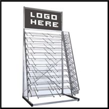 Metal Displays for Tile Hardwood Carpet Lamber Floorings Waterfall Display Stands Wood Racks Vinyl Displays