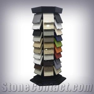 Quartz Tower Racks Metal Displays for Marble Granite Slab Tile Ceramic Mosaic Portable Case for Stone Sample Stone Tool Display Rack Stands