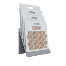 Sample Mdf Displays for Marble Granite Tile Quartz Mosaic Slab Sink Racks Hardwood for Showroom Mdf Board for Sample Stone