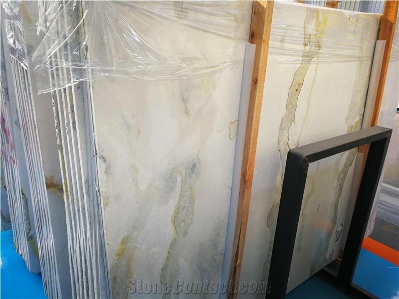White Jade Blue Color China Marble Waterjet, Blue and White Marble, China Changbai White Jade Blue Dragon Veins Marble ,Blue Fantasy Pattern with Multicolor
