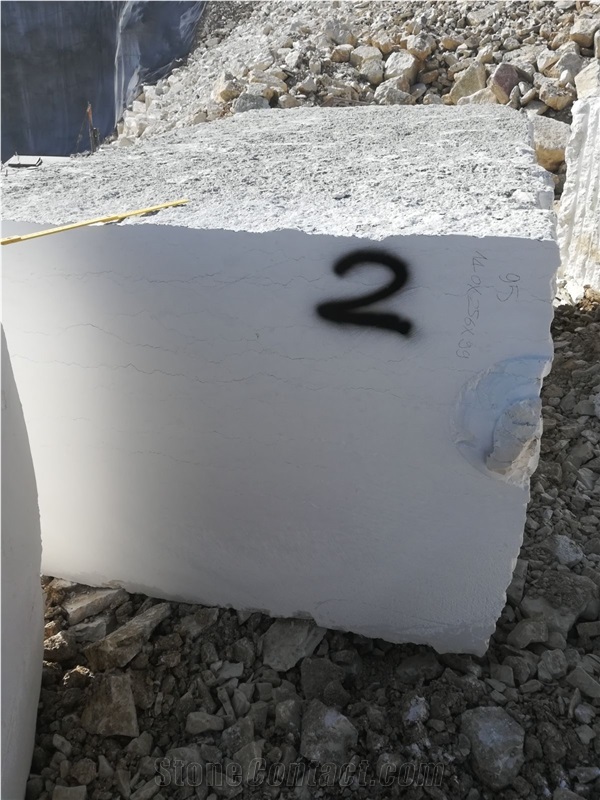 Bianco Perlino, Biancone, Bianco Asiago, White Marble Blocks Slabs