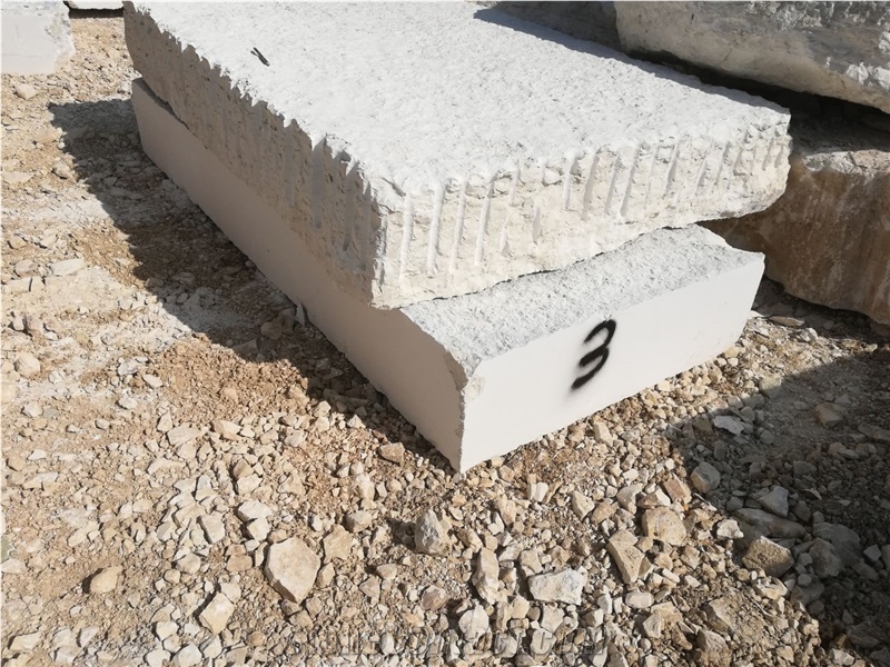 Bianco Perlino, Biancone, Bianco Asiago, White Marble Blocks Slabs