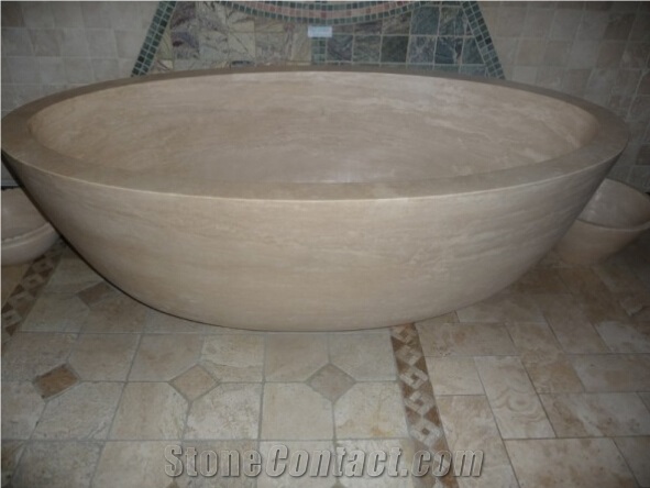 Best Discount Turkey Beige Travertine Bathroom Bathtub Natural Bath Tubsolid Surface Bathtubs Bathtub Panels Commercial Bathtub Gofar