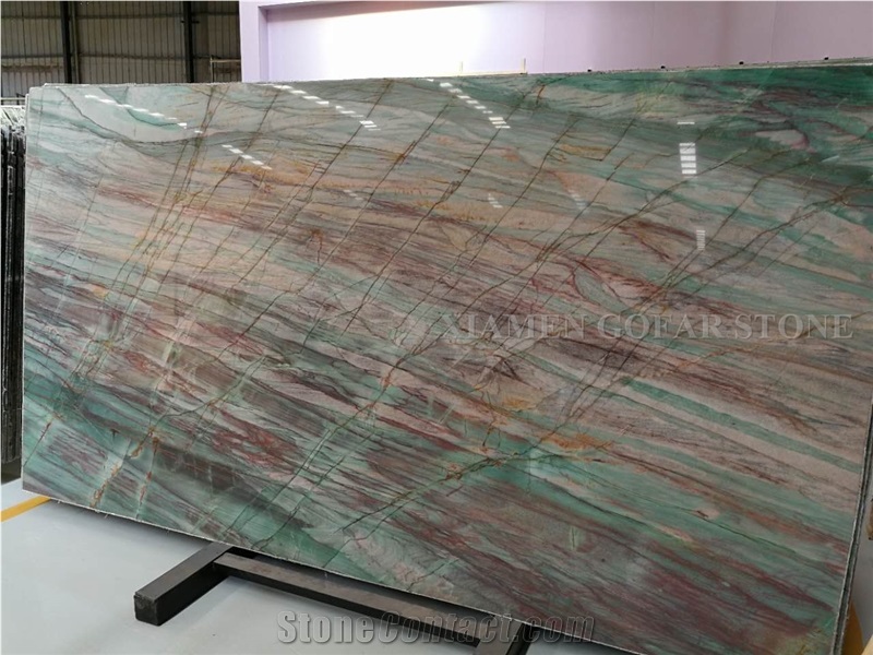Botanic Bordeaux Quartzite Polished Slab Tiles,Brazil Green Machine Cutting Panel Bathroom Wall Cladding,Hotel Floor Covering Pattern Skirting Gofar
