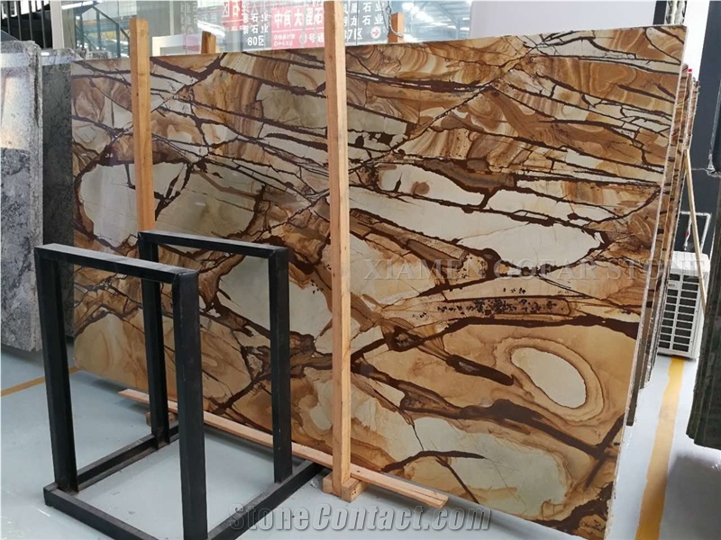 Stone Wood Pomomino Quartzite Interior Table Tops,Brown Quartzite Tabletops for Dinning