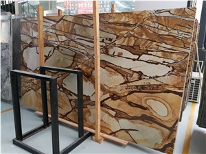 Stone Wood Pomomino Quartzite Interior Table Tops,Brown Quartzite Tabletops for Dinning