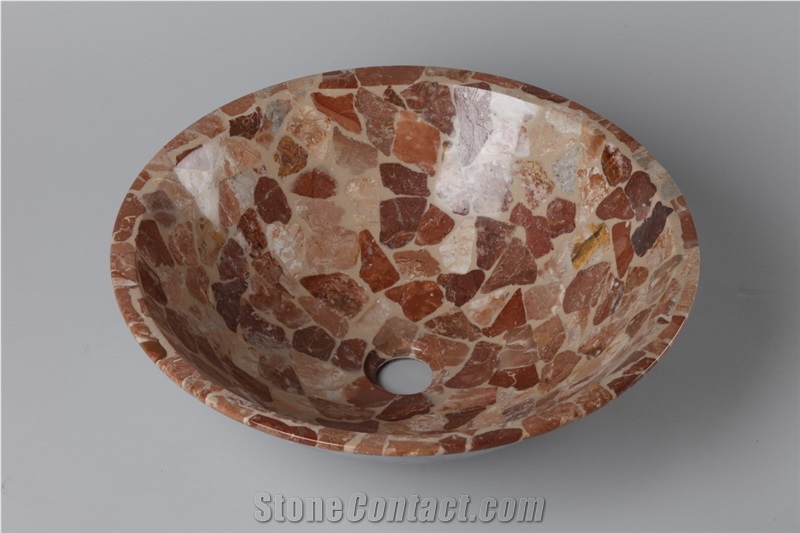 Mosaic Basin Vessel Sink Pedestal Basin Square Basin
