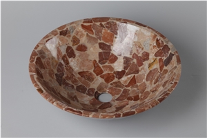 Mosaic Basin Vessel Sink Pedestal Basin Square Basin