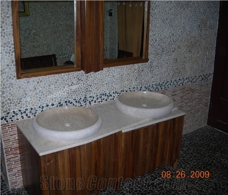Mosaic Basin Vessel Sink Pedestal Basin Square Basin