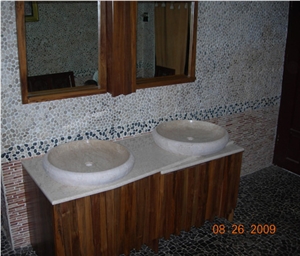 Mosaic Basin Vessel Sink Pedestal Basin Square Basin