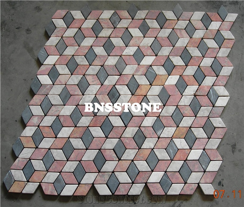 Mosaic Marble / Pebble Mosaic, Mosaic Pattern / Parquet Marble / Pebble Tile