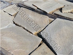 I1 Big Beige Gneiss Beige Random Flagstone €4/Square Meters