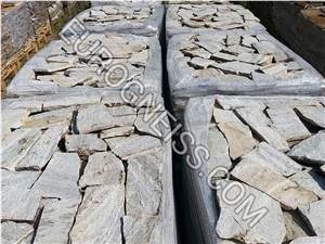 W2 Small White Gneiss Flagstone Wall Tiles