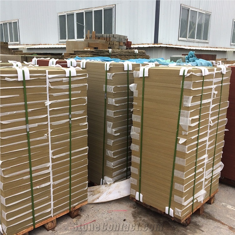 Beige Sandstone for Walls 60*40*3 cm Honed Finish - Sichuan Beige Sandstone