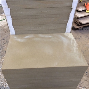 China Beige Sandstone Honed Surface 60*40*3 cm Factory Direct Sale
