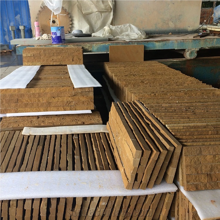 Different Colors Cultural Stone Panel Wall Cladding Veneer Natural Sandstone Culture Stone
