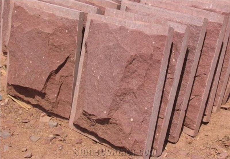 Exterior Decorative Wall Tile,Red Mushroom Sandstone Wall Cladding