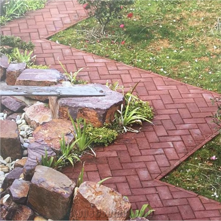 Exterior Decorative Wall Tile,Red Mushroom Sandstone Wall Cladding