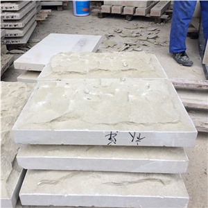 Natural Beige Sandstone Split Face Mushroom Stone for Wall Cladding
