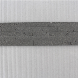 Natural Black Sandstone Panels Stacked Stone Decorative Exterior Wall Panels