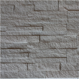 Natural Black Sandstone Panels Stacked Stone Decorative Exterior Wall Panels