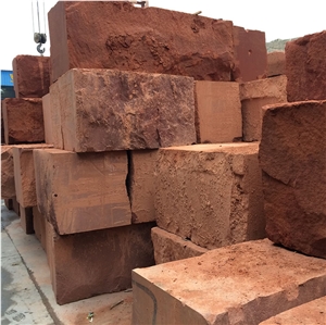 Natural Red Stone China Red Sandstone Honed Surface 60*40*3 Cm，Sandstone Tiles & Slabs