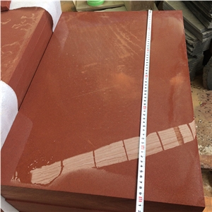 Red Sand Stone Wall Covering Red Sandstone Cladding 600*400 Honed Surface