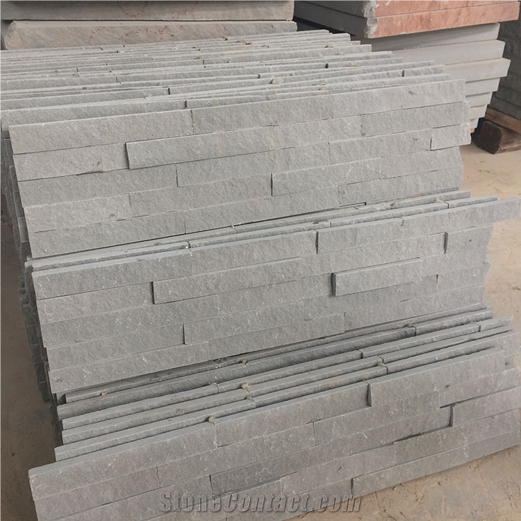 Split Face Culture Stone Natural Grey Sandstone for Villa Quarry Owner and Factory Direct Sale