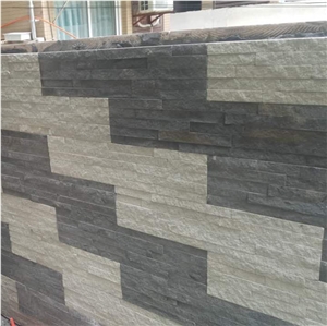 White and Black Culture Stone Veneer Cheap Decorative White Veneer Natural Sandstone