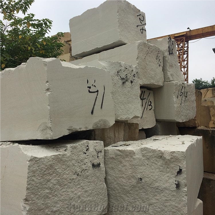 White Sand Stone Block Price Large Stone Block Natural White Sandstone Block