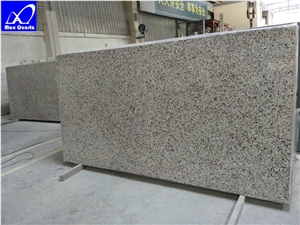 Double Brown Quartz Stone Slab,Artficial Quartz Stone 2cm Available Slab for American Kitchen Countertops Island Bar Top with Mitred End Panels