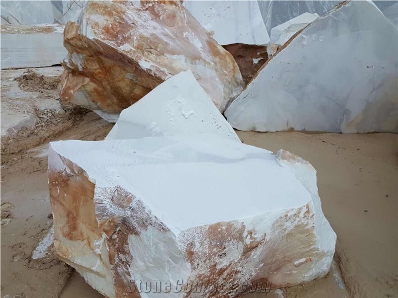 Italian Calacatta White Marble Blocks, Calacatta Own Quarry