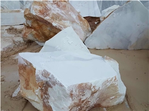 Italian Calacatta White Marble Blocks, Calacatta Own Quarry