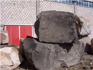 Black Of Erciyes Mountain Natural Stone, Kayseri Black Tuff Stone