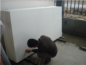 Snow White Quartz Artificial /Grey/White/Black/Beige/Green Colors Solid Surface Artificial Quartz Stone Slab for Vanity Tops
