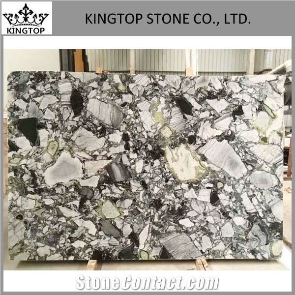 Chinesecolorful Cold Jade Marble Slab,Ice Green Panel Tiles