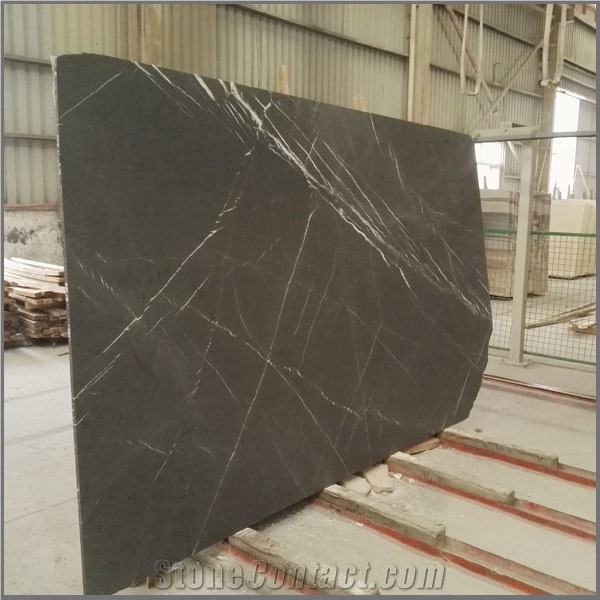 Iran Pietra Grey Polished Marble Graphite Slabs and Tiles
