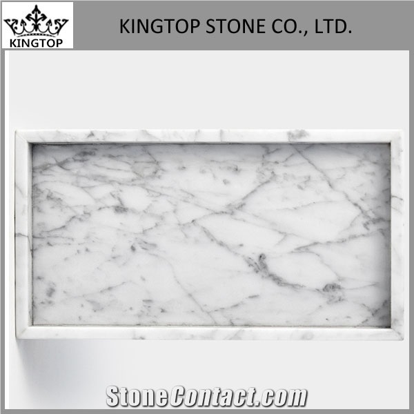 White Carrara Marble Tray,Bath Canister,Dispenser,Toothbrush Holders,Soap Box for Hotel Bathroom Accessories