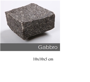 Gabro Black Cube Stone 10x10x5 cm Gabro Black Cube Stone 10x10x5 cm